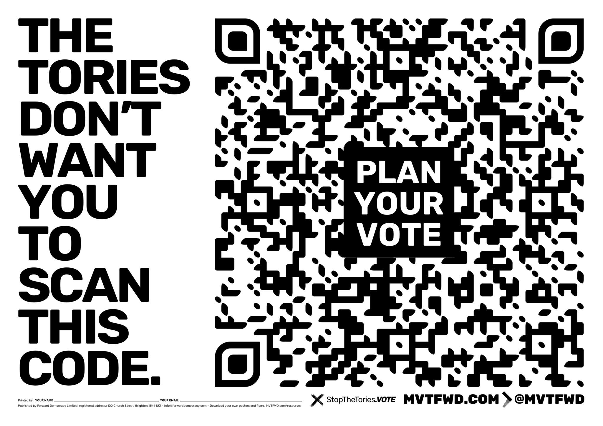 StopTheTories The Tories Don't Want You To Scan This Code
